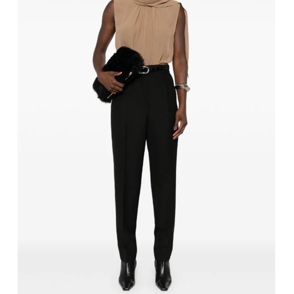 Toteme Pants - NWOT TOTEME Low-Waist Tailored Trousers in Black Size 34 Tapered XS
